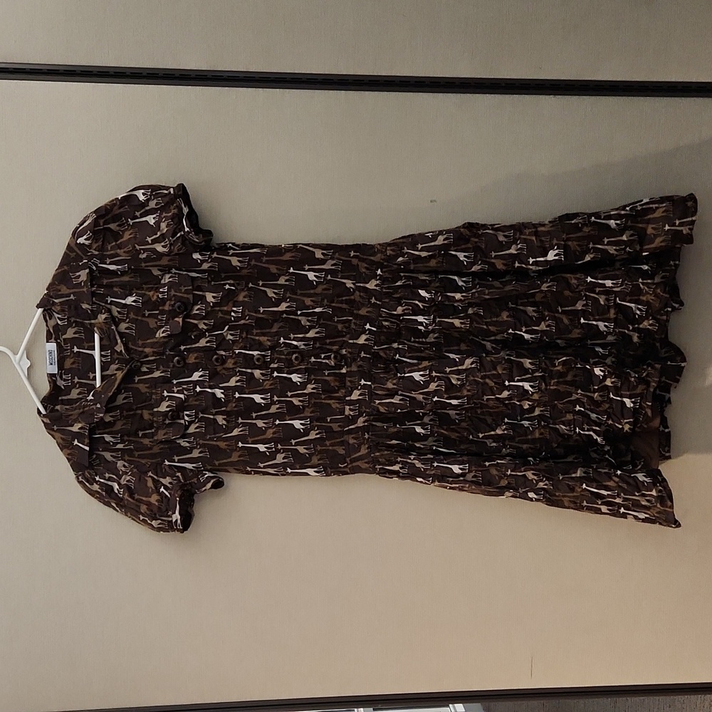 Moschino Cheap and Chic Giraffe Dress Size 10